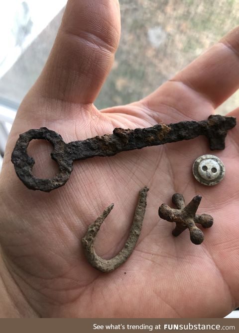 Found these in my front yard metal detecting