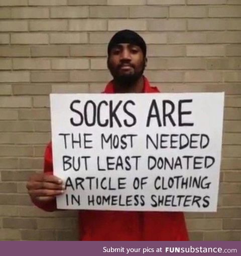 Donate ALL the socks