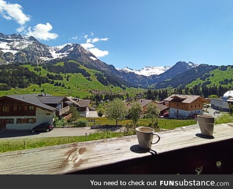 Coffee with a view, Switzerland