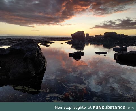 This absolutely stunning sunset on the island of Hawaii