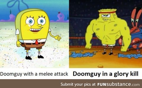 Doom's melee attacks