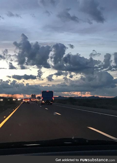 Face in the clouds