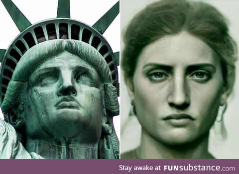 An AI based interpretation of what “Lady Liberty” would have looked like if she was a