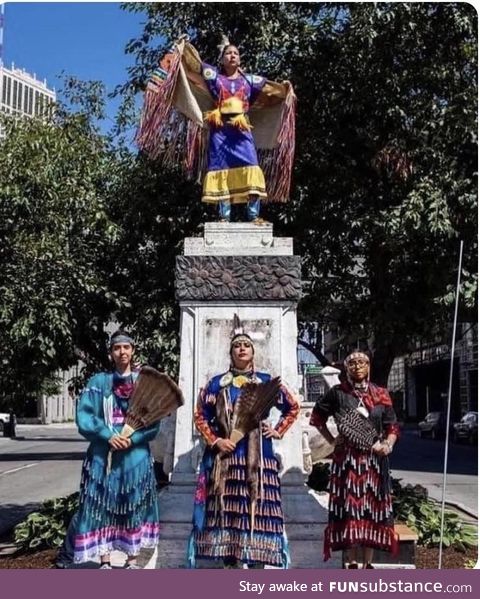 Detroit, where a statue of Columbus once stood