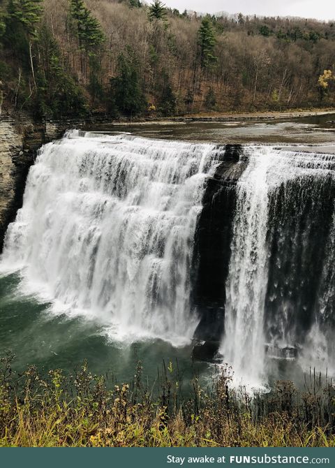 Upper Gennesee River in Letchworth park
