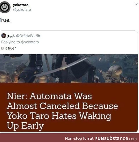 True