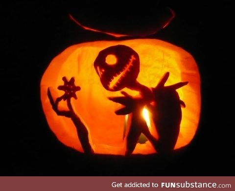 What's this? What's this? (Jack Skellington pumpkin)