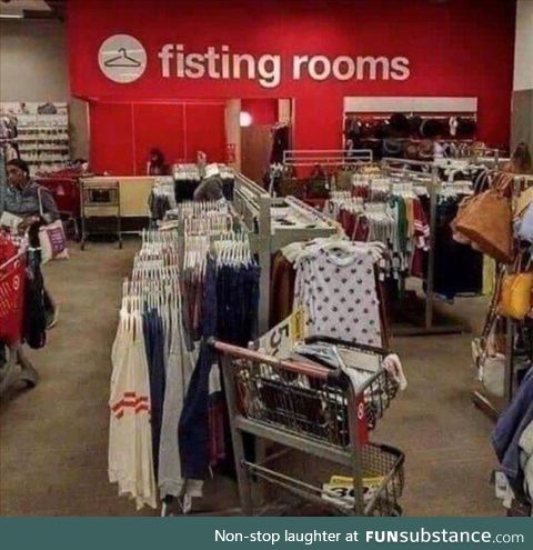 I assume the queue for the Fisting Rooms must be a Punch Line