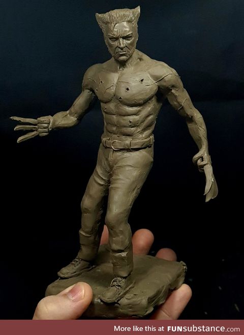 I made wolverine with plasteline