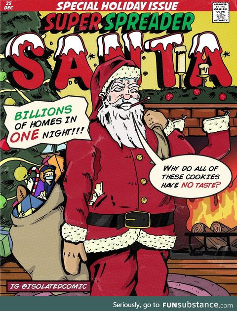 A comic book cover I made for Christmas this year