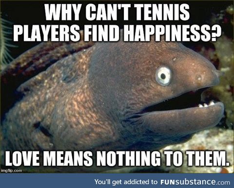 Tennis Players can't find Happiness