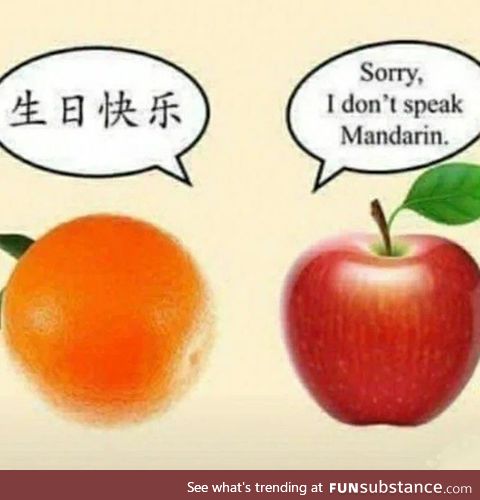 What did the apple say to the banana? NOTHING BANANAS DONT SPEAK!