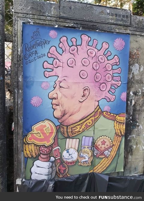 Coronavirus Art in Hong Kong