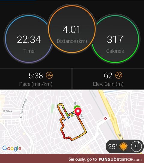 My first run of 2021