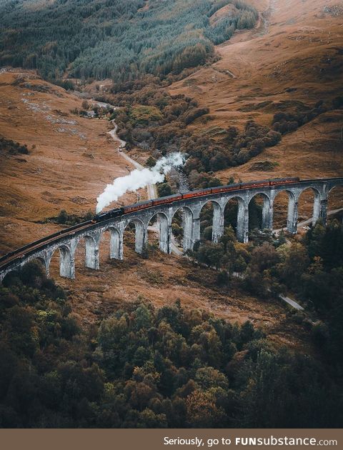 Hogwarts Express in the Scottish Highlands