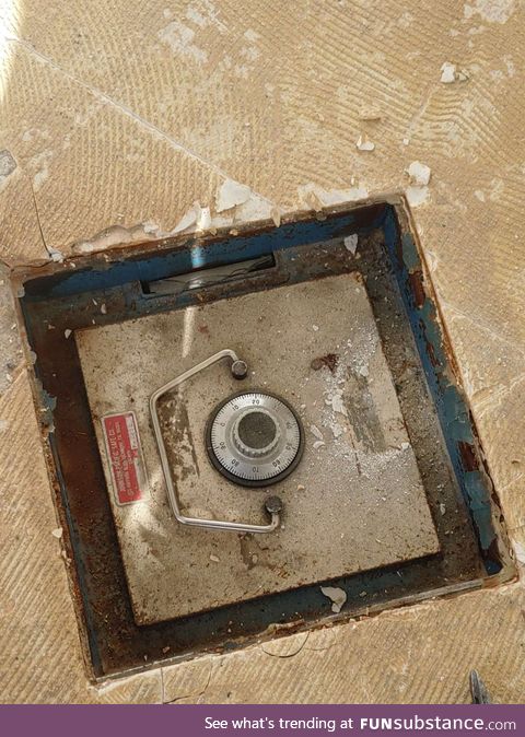 Found a floor safe while renovating. Trying to open it now