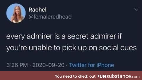 Every Admirer is A Secret Admirer