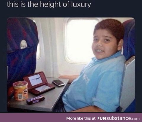 I miss the luxury of air travel
