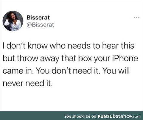 You don't need your phone box