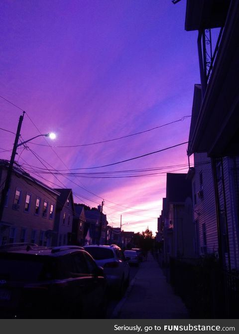 The walk home is always nice