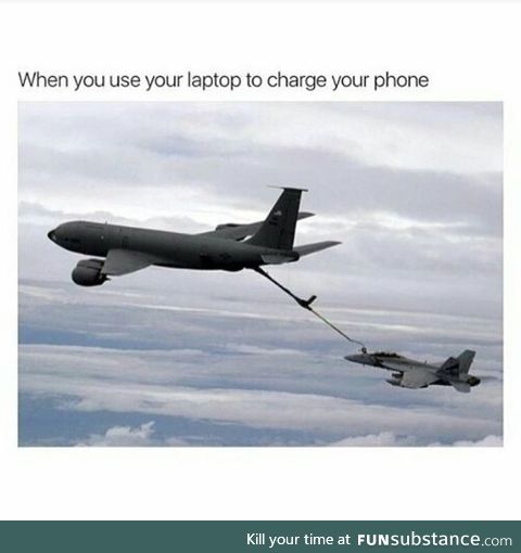 Charge your phone using your laptop