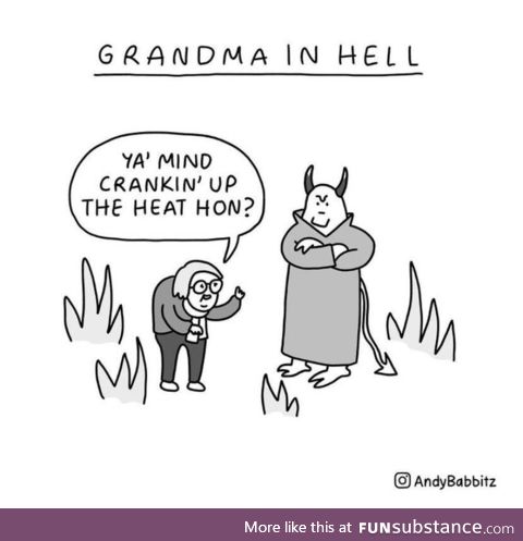 Grandma in hell