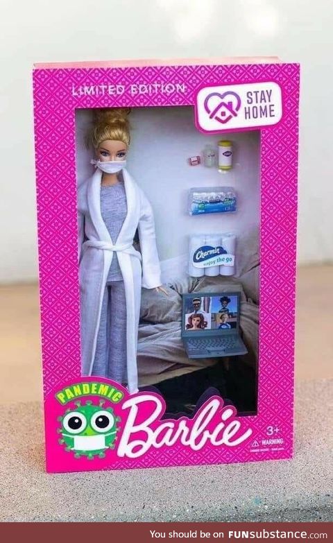 Pandemic barbie could be called ”Netflix and Chill barbie”