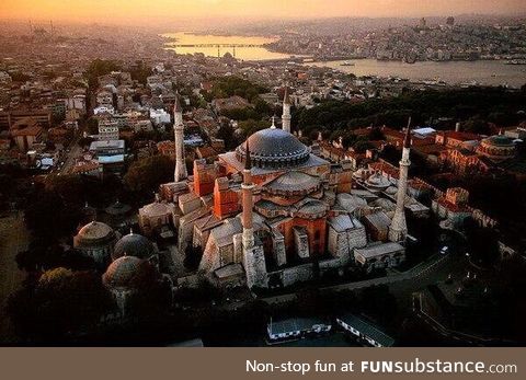 Good morning from Hagia Sophia Istanbul Turkey photo credit goes to my drone camera