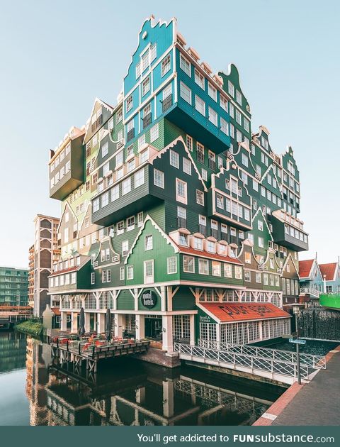 This hotel in Netherlands looks like a Lego house