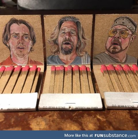 I can only hope The Dude abides, my artwork