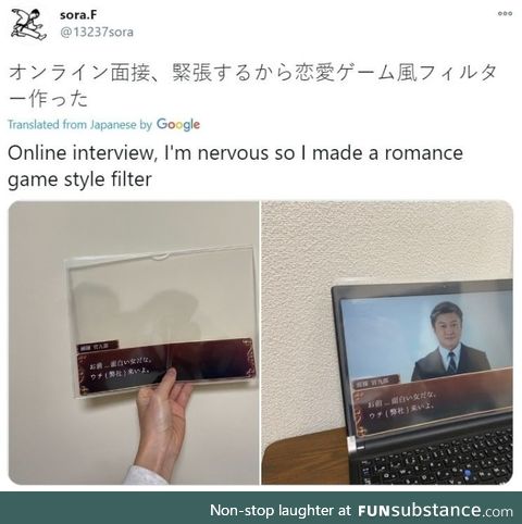 It's not like I wanted to hire you or anything