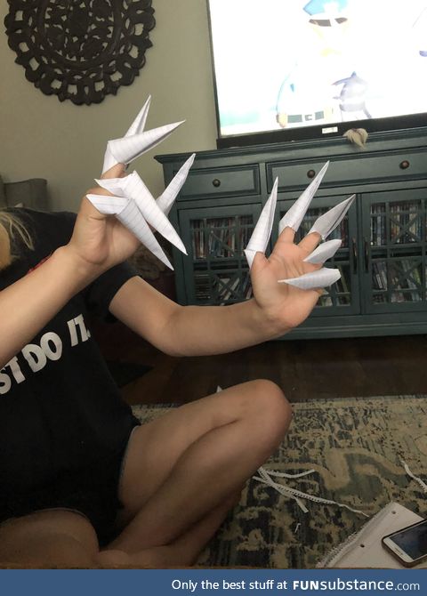 Sister complained how she needed to get her nails done. Meet your new nail tech. Me