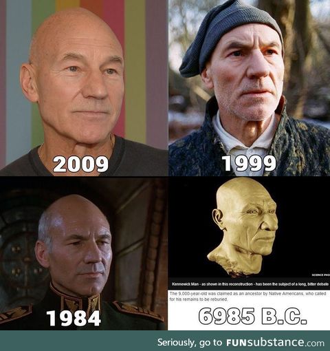 As a follow-up in my sir patrick stewart series, I present evidence of his immortality