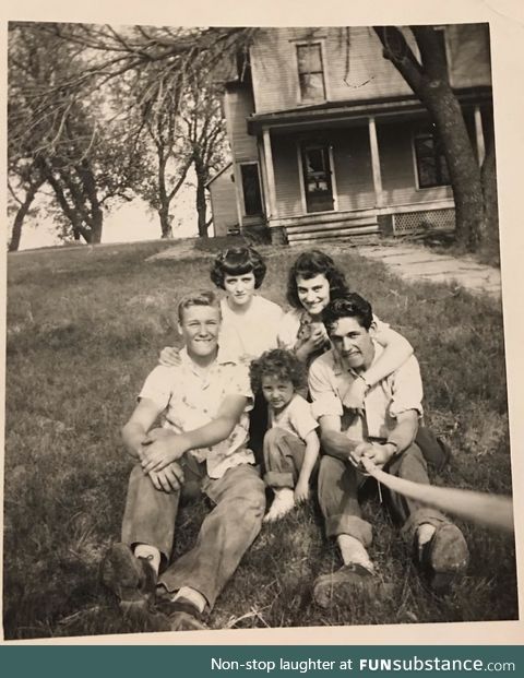 Turns out my grandpa invented the selfie stick in the late 40s