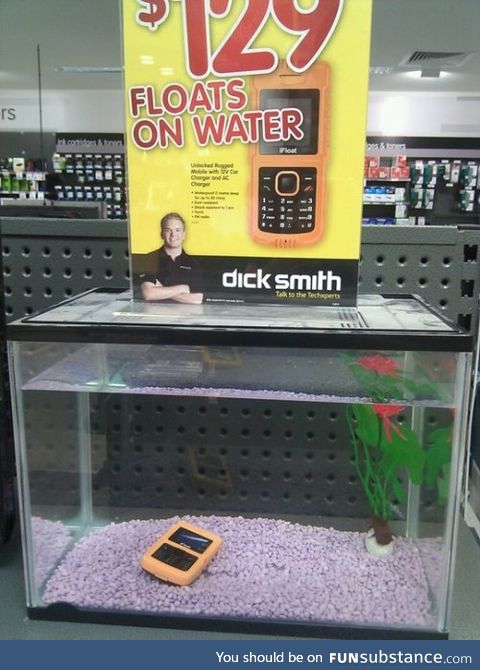 Floats on Wat--errrr...