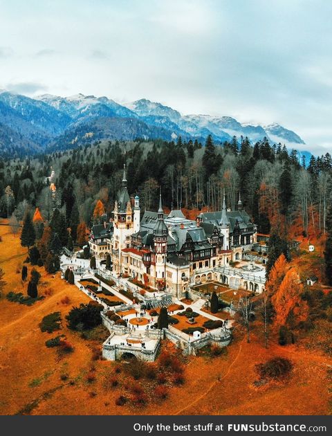 Autumn at Peles Castle, Romania