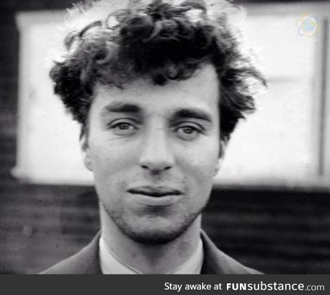 Charlie Chaplin without makeup and moustache