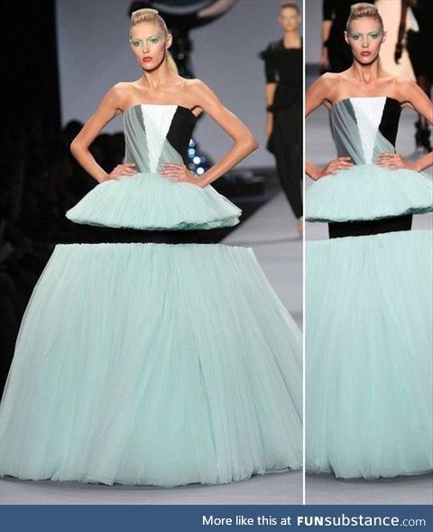 This optic illusion dress by Victor and Rolf