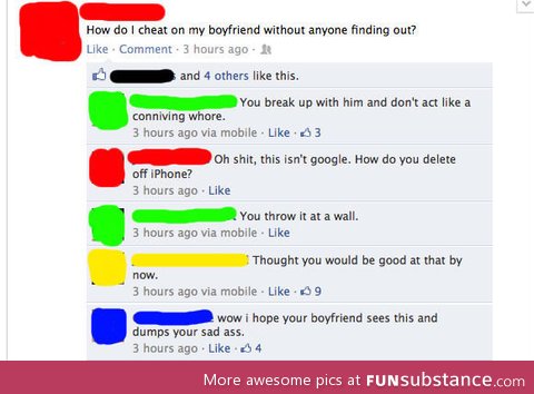 Sl*ts on facebook