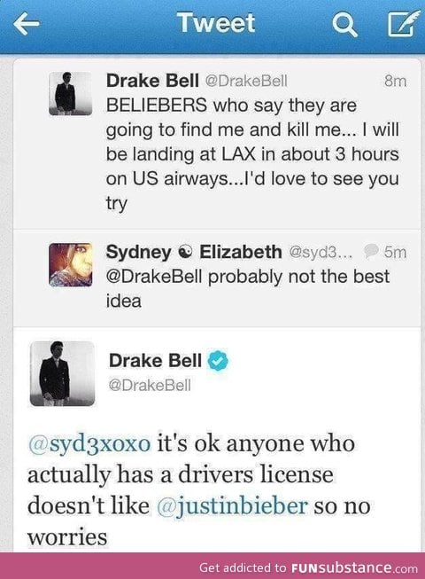 Who doesn't love Drake Bell?