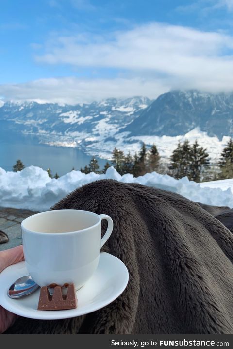 Coffee break in Switzerland