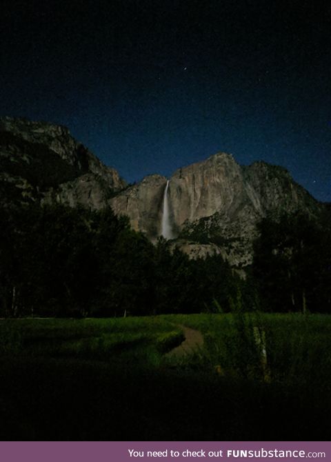 Got to Yosemite late on Friday, had a full moon and decided to see how well night site on