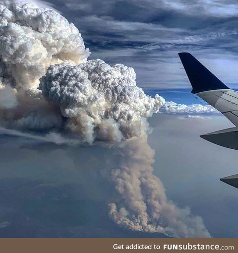 Wildfires in Colorado from 30,000 feet