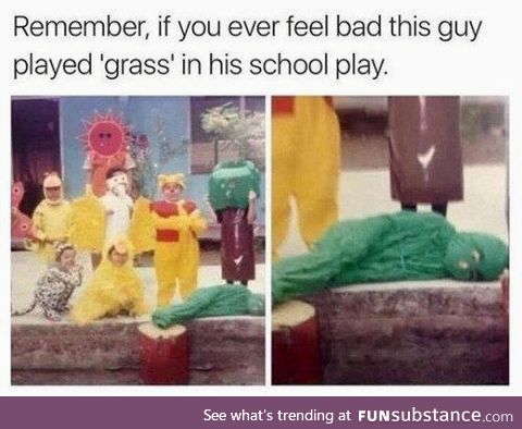 This guy played grass