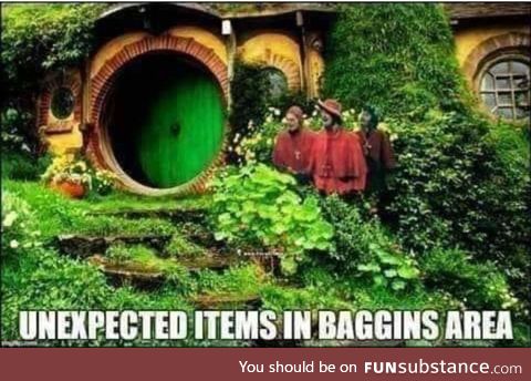 Frodo, I don't think we're in the shire anymore ..