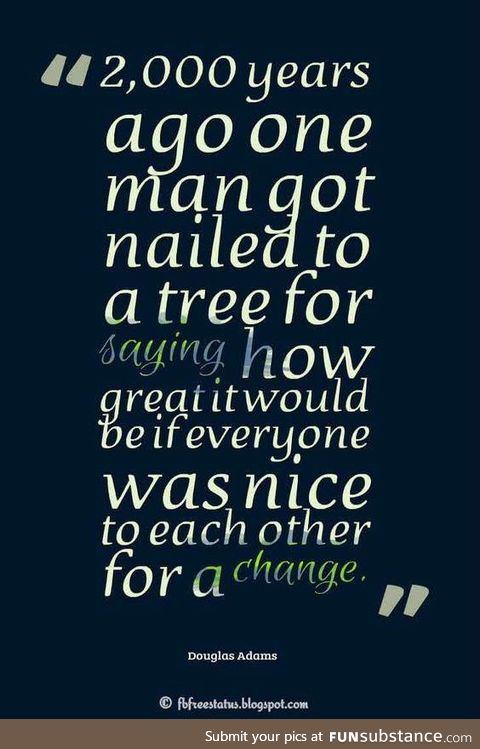 Just saying ..