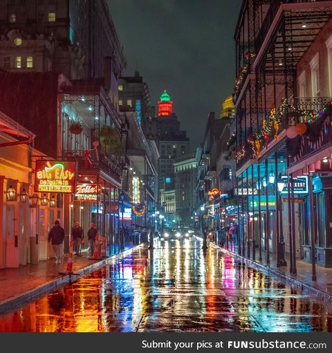 Bourbon Street in New Orleans [OC]