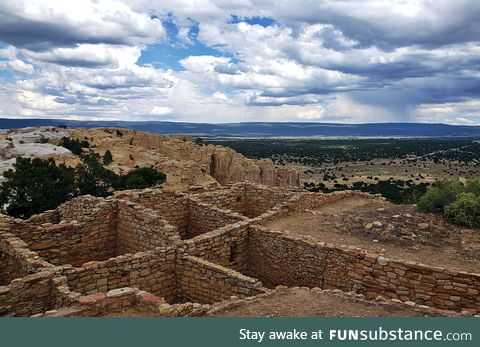 The ruins of Atsinna Pueblo in current day New Mexico. Occupied roughly from 1275 to 1400