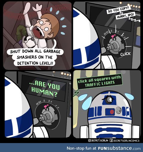 R2 wouldn't even be able to post on  [OC]