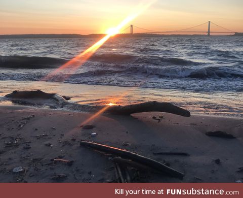 Sunset at a private beach [OC]